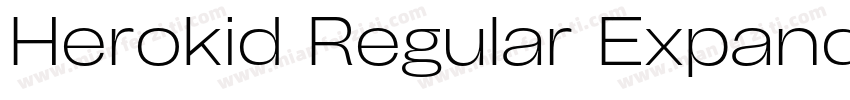 Herokid Regular Expanded字体转换